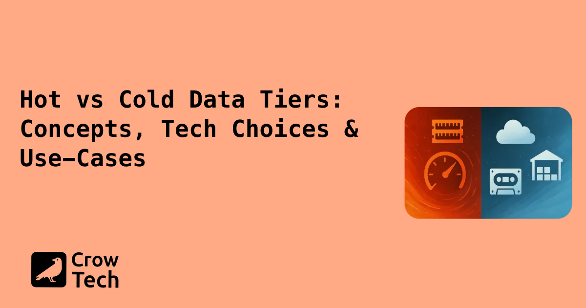 Hot vs Cold Data Tiers: Concepts, Tech Choices & Use-Cases