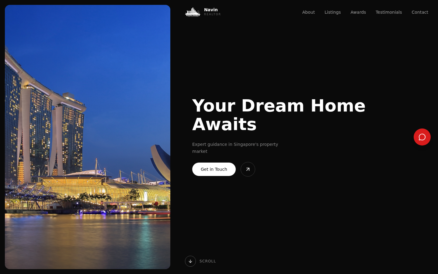 Modern Minimalism real estate agent template — clean contemporary design